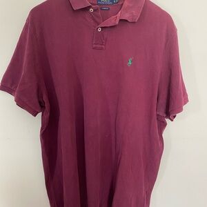 Ralph Lauren Men's Deep Burgundy Polo Shirt